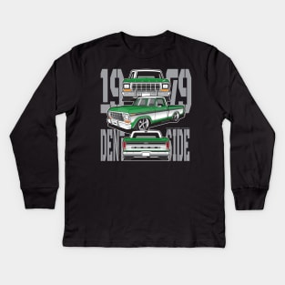 1979 dentside truck collage Kids Long Sleeve T-Shirt